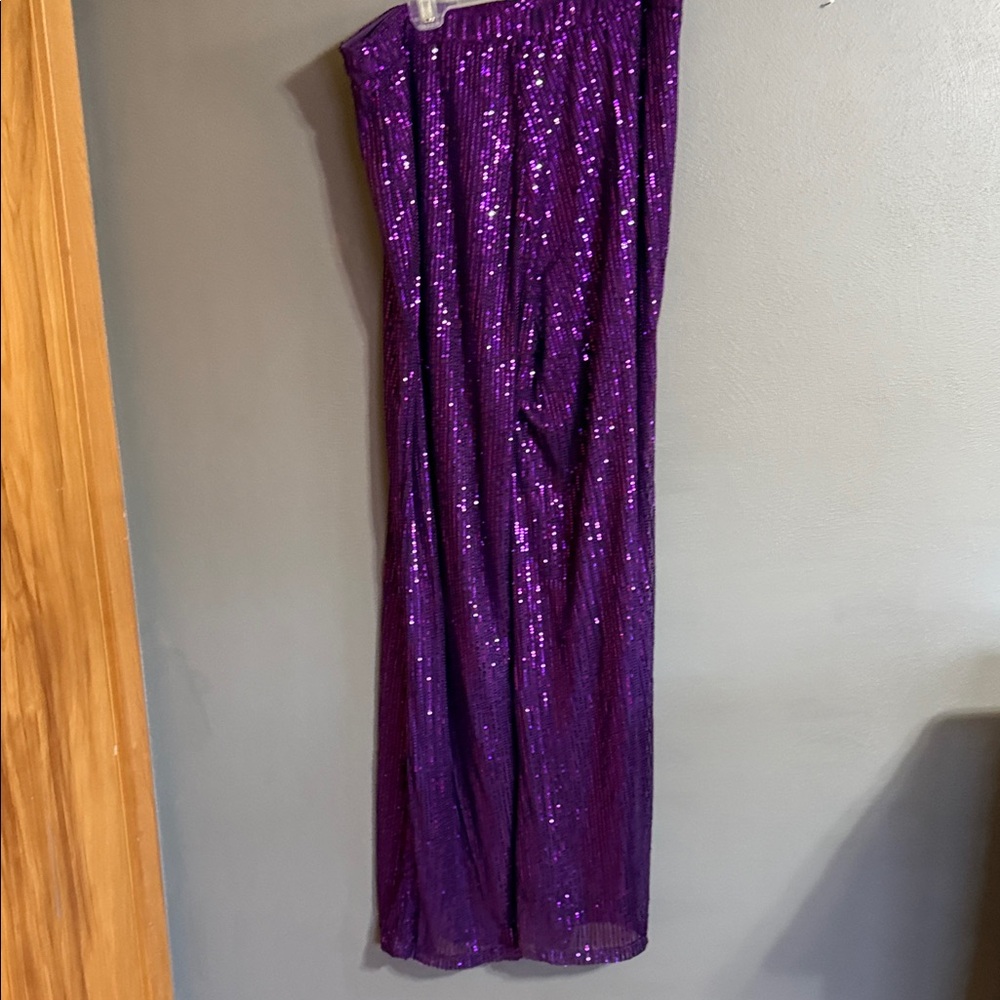 Purple Sequin Pants - image 3